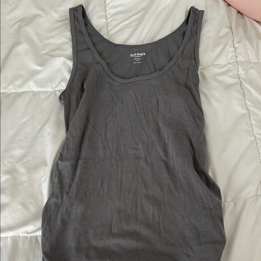 Old Navy Women's Maternity Gray Tank Top